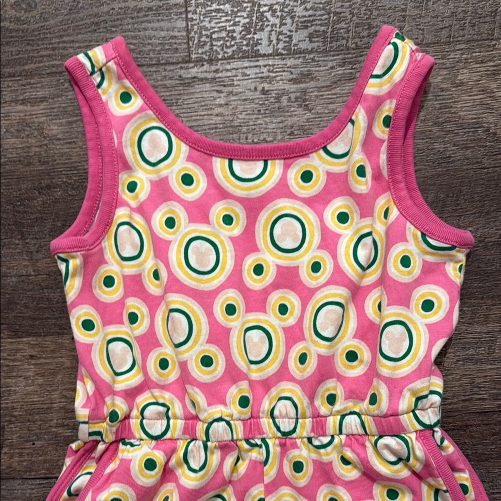 Hanna Andersson 100% Cotton Tank Romper w/ Minnie Mouse Print on Pink - Picture 8 of 12